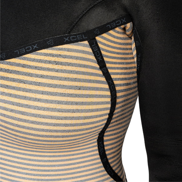 2025 Xcel Womens Comp + 5/4mm Hooded Chest Zip Wetsuit WN54CPH4 - Black